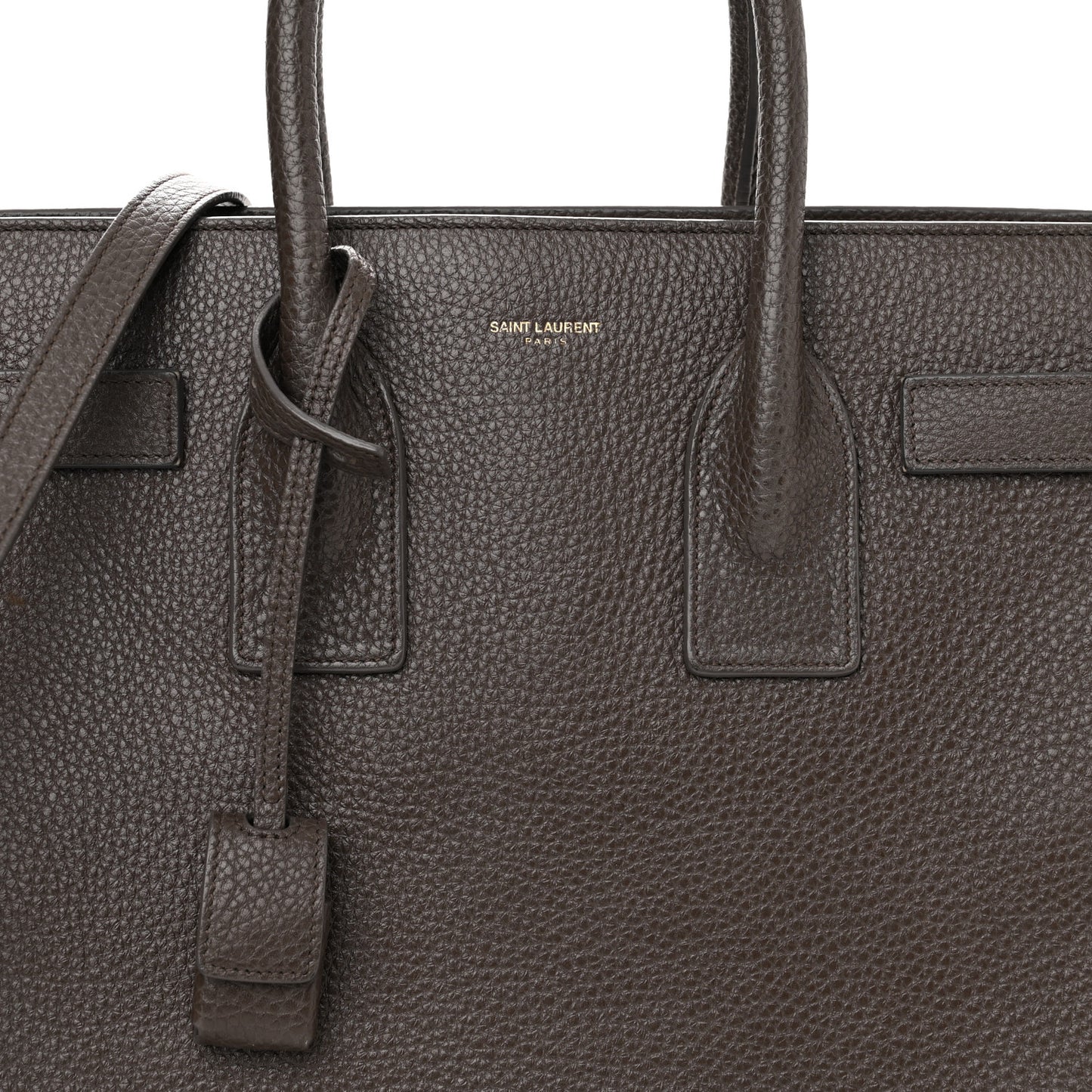 Grained Calfskin Small Sac De Jour Fog