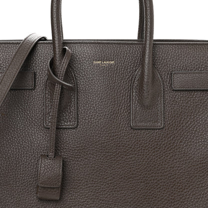 Saint Laurent Grained Calfskin Small Sac De Jour Fog 8 of 18