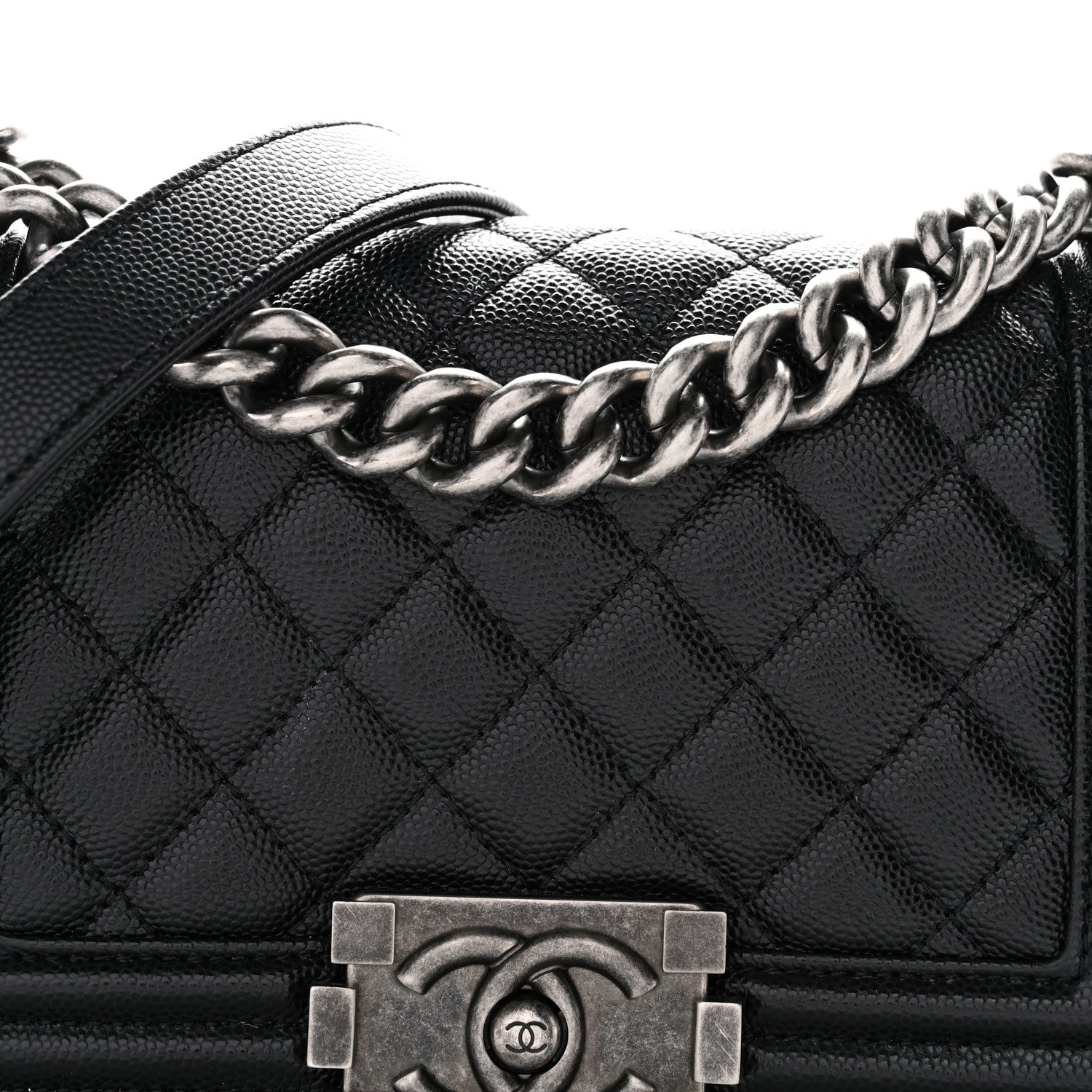 Chanel Caviar Quilted Small Boy Flap Black 8 of 10