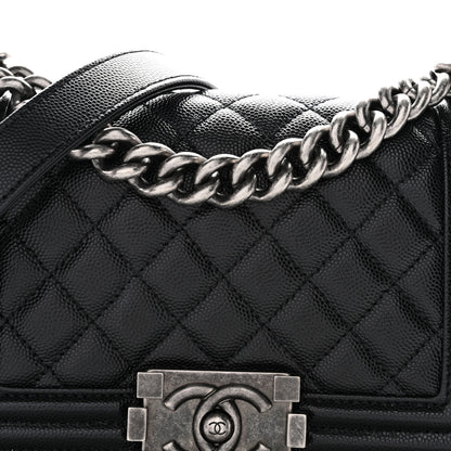 Chanel Caviar Quilted Small Boy Flap Black 8 of 10