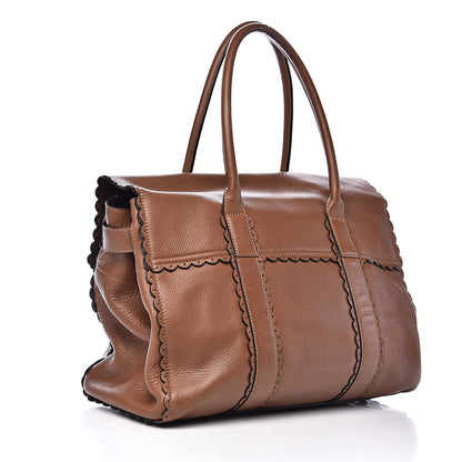 Mulberry Soft Matte Leather Cookie Bayswater Satchel Oak 3 of 15