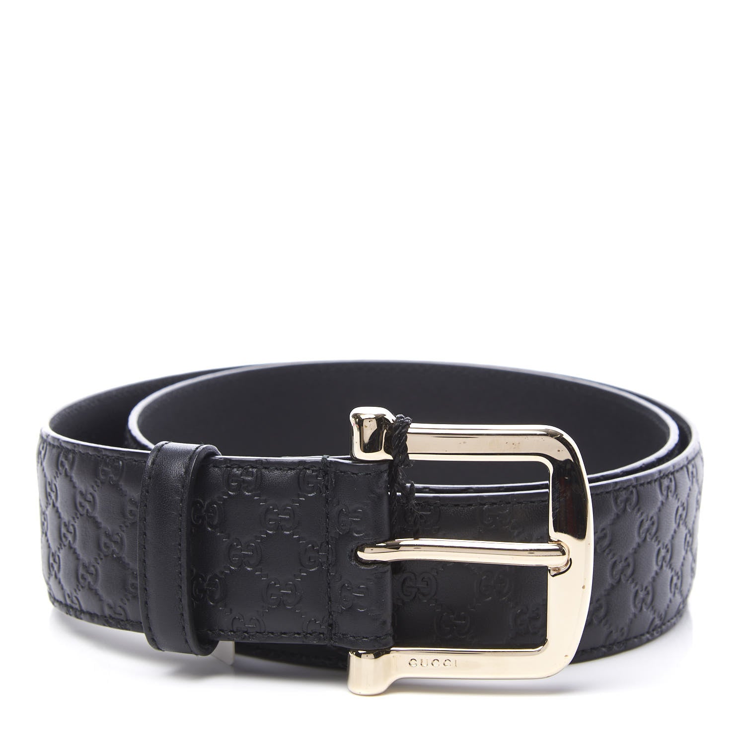 Gucci Soft Microguccissima Margaux Calfskin Belt 85 34 Black 1 of 6