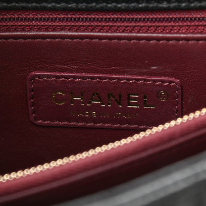 Chanel Caviar Lizard Embossed Quilted Small Coco Handle Flap Black 6 of 11