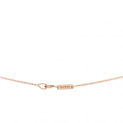 Anita Ko 18K Rose Gold Diamond Pear Pendant Necklace 4 of 5
