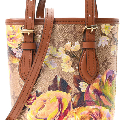 Louis Vuitton Metallic Monogram LV Garden Nano Bucket Bag Gold Gold 9 of 11