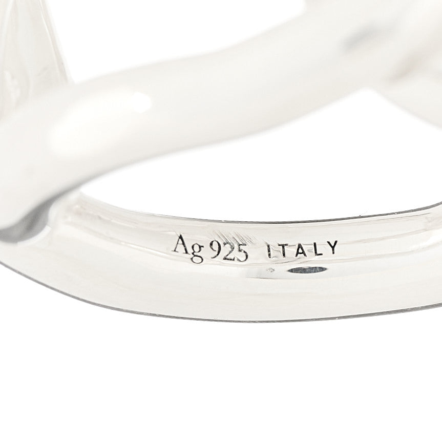 Sterling Silver Link Band Ring 53 6.5