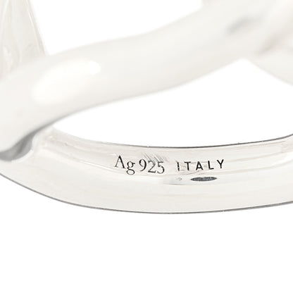 Bottega Veneta Sterling Silver Link Band Ring 53 6.5 5 of 5
