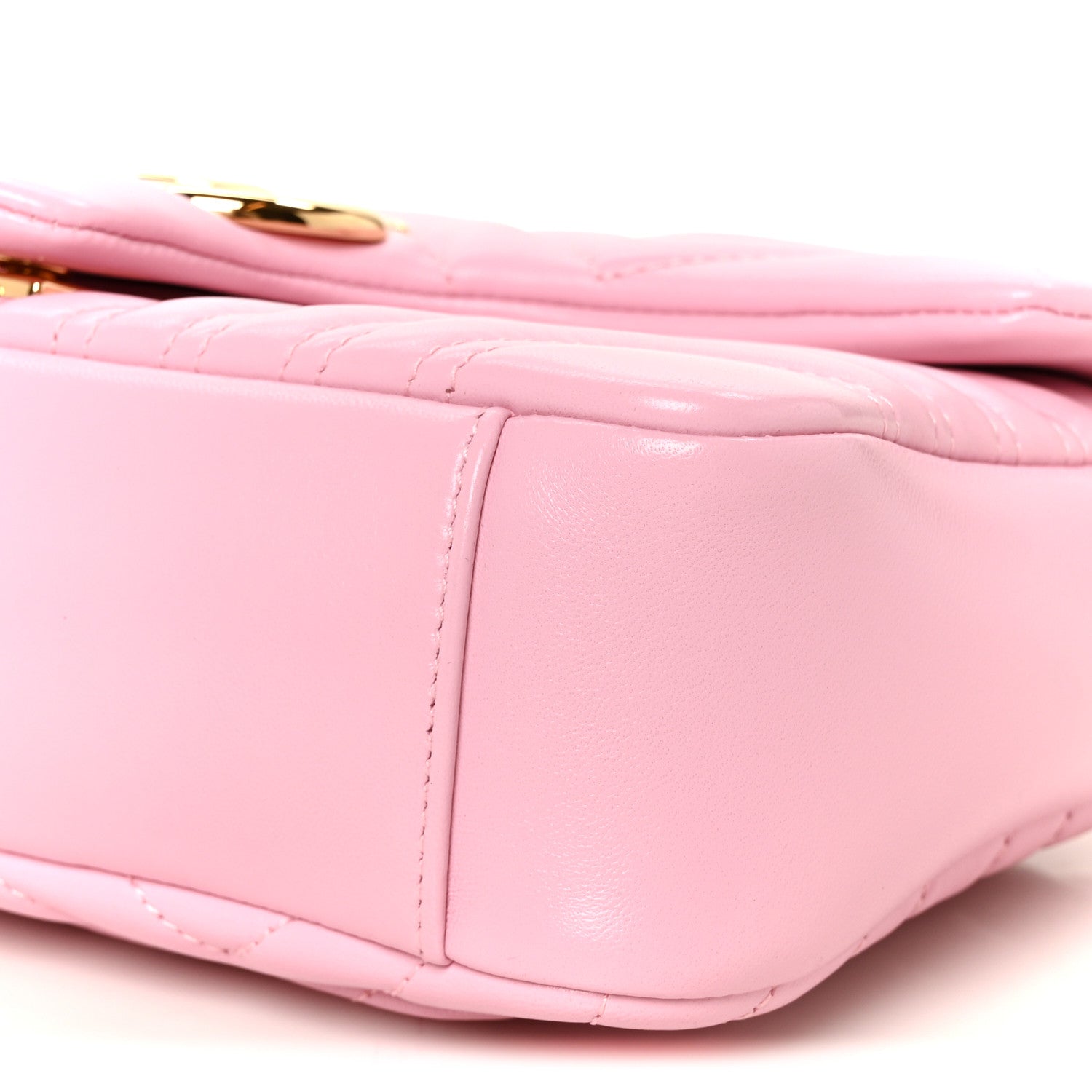 Gucci Lambskin Matelasse Medium GG Marmont Shoulder Bag Light Pink 11 of 12