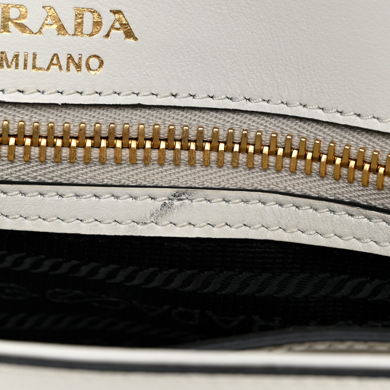 Prada Saffiano Flap Shoulder Bag White 11 of 12