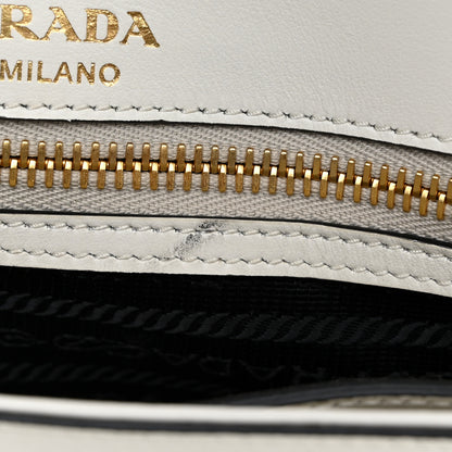 Prada Saffiano Flap Shoulder Bag White 11 of 12