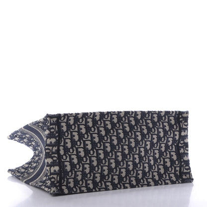 Christian Dior Oblique Medium Book Tote Blue Multicolor 4 of 9