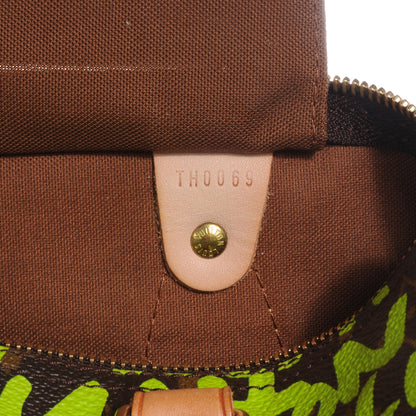 Louis Vuitton Monogram Graffiti Speedy 30 Green 7 of 8