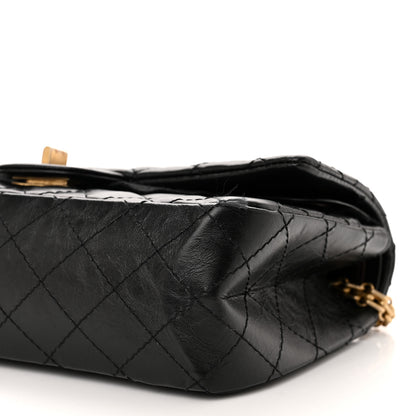 Chanel Aged Calfskin Quilted 2.55 Reissue 225 Flap Black 10 of 13