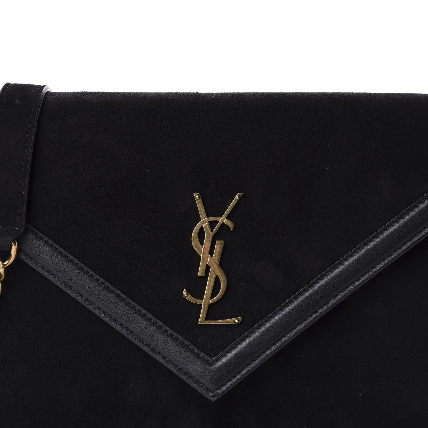 Saint Laurent Suede Calfskin Monogram Le Sept Chain Bag Black 12 of 12