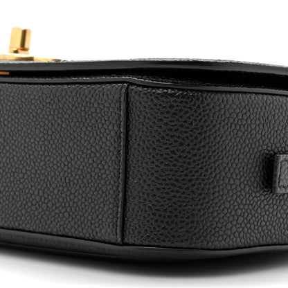 Chanel Caviar Diamond Stitched CC Medium Flap Bag Black 9 of 11