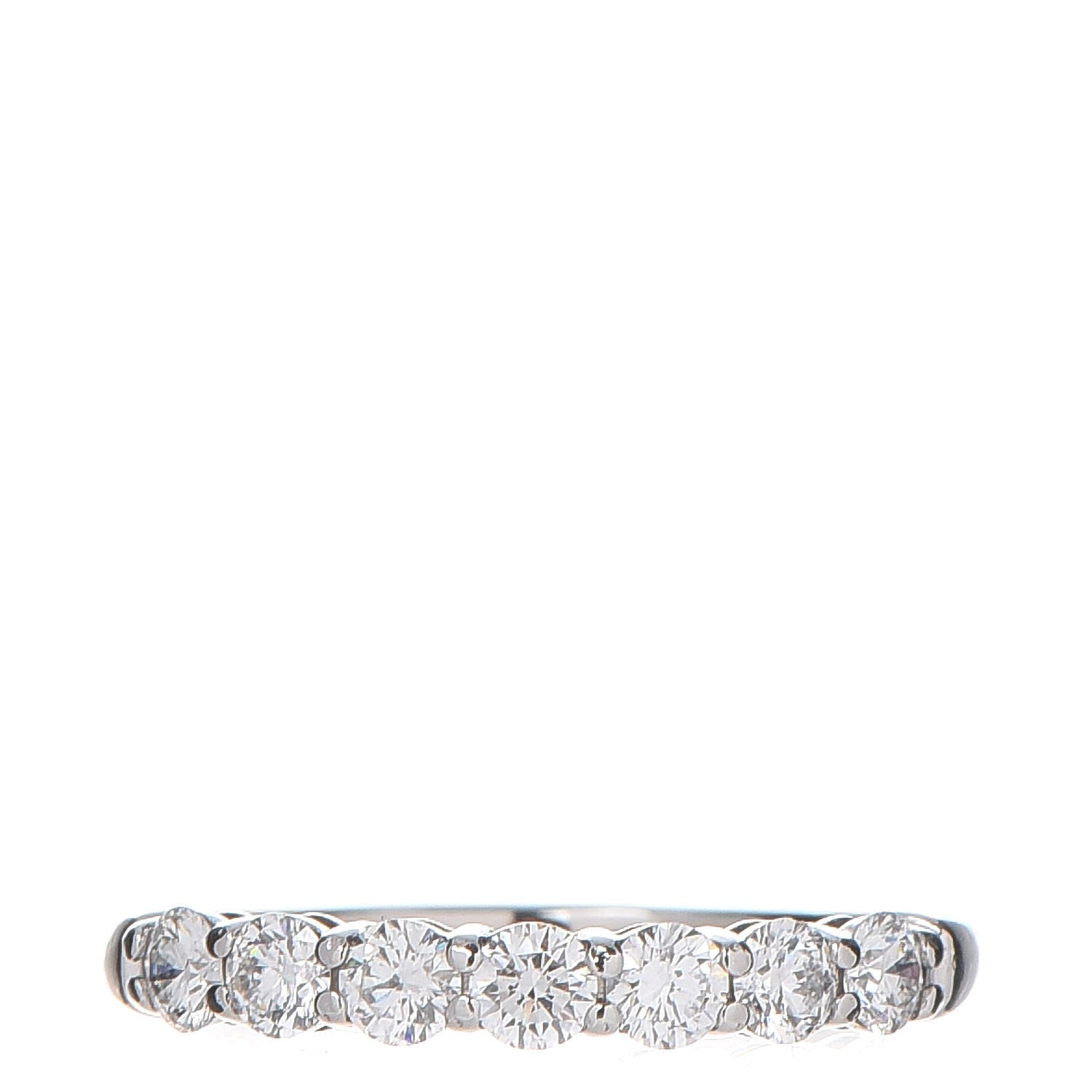 Tiffany Platinum Diamond .57ctw 3mm Embrace Half Circle Band Ring 50 5.5 1 of 6