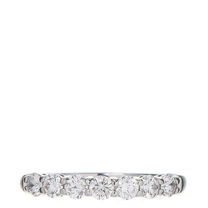 Tiffany Platinum Diamond .57ctw 3mm Embrace Half Circle Band Ring 50 5.5 1 of 6