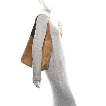 Saint Laurent Suede Large Le 5 A 7 Soft Hobo Golden Leaf 2 of 10