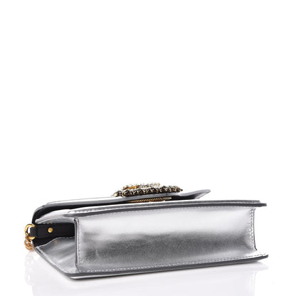 Dolce & Gabbana Smooth Calfskin Devotion Envelope Top Handle Bag Silver 5 of 13