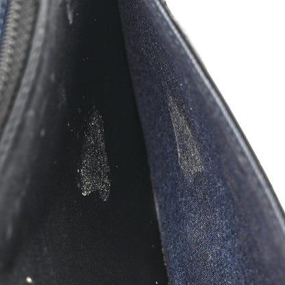 Chanel Lambskin Resin Bi-Color Quilted Wallet On Chain WOC Black 14 of 15