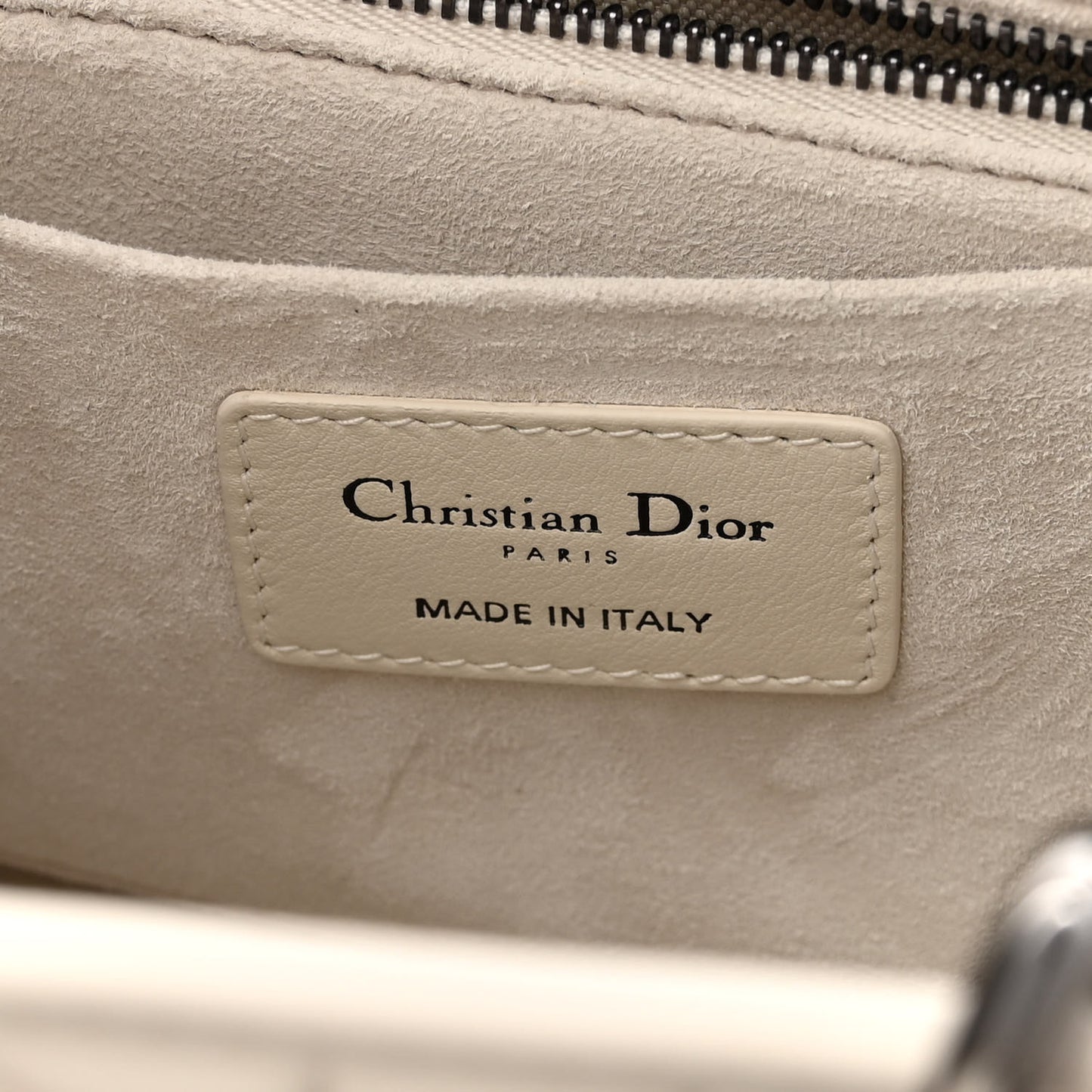 Calfskin Cannage Small The Lady 95.22 Ivory
