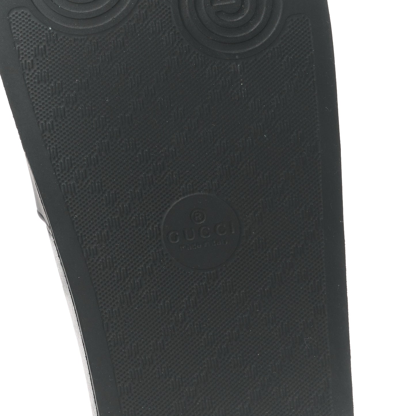 Rubber Womens Logo Slide Sandals 37 Black