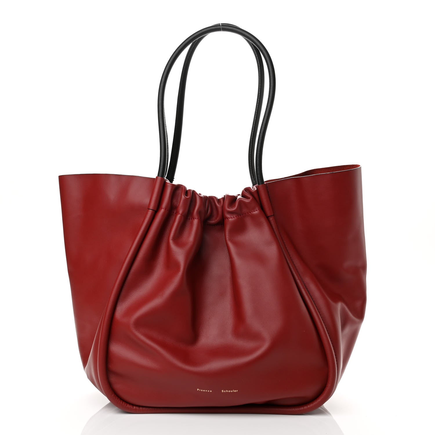 Proenza Schouler Calfskin XL Ruched Tote Bordeaux 3 of 11