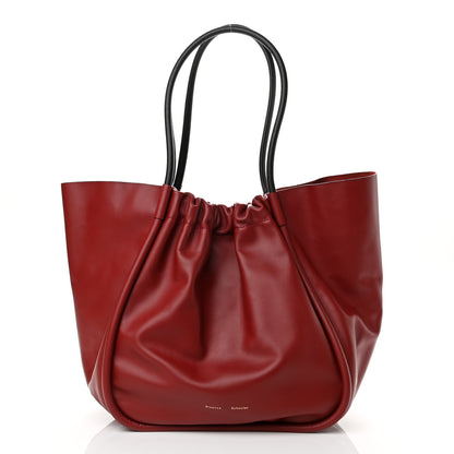 Proenza Schouler Calfskin XL Ruched Tote Bordeaux 3 of 11