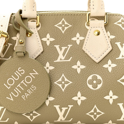Louis Vuitton Empreinte Monogram Spring in the City Speedy Bandouliere 20 Kaki Beige Cream 7 of 12