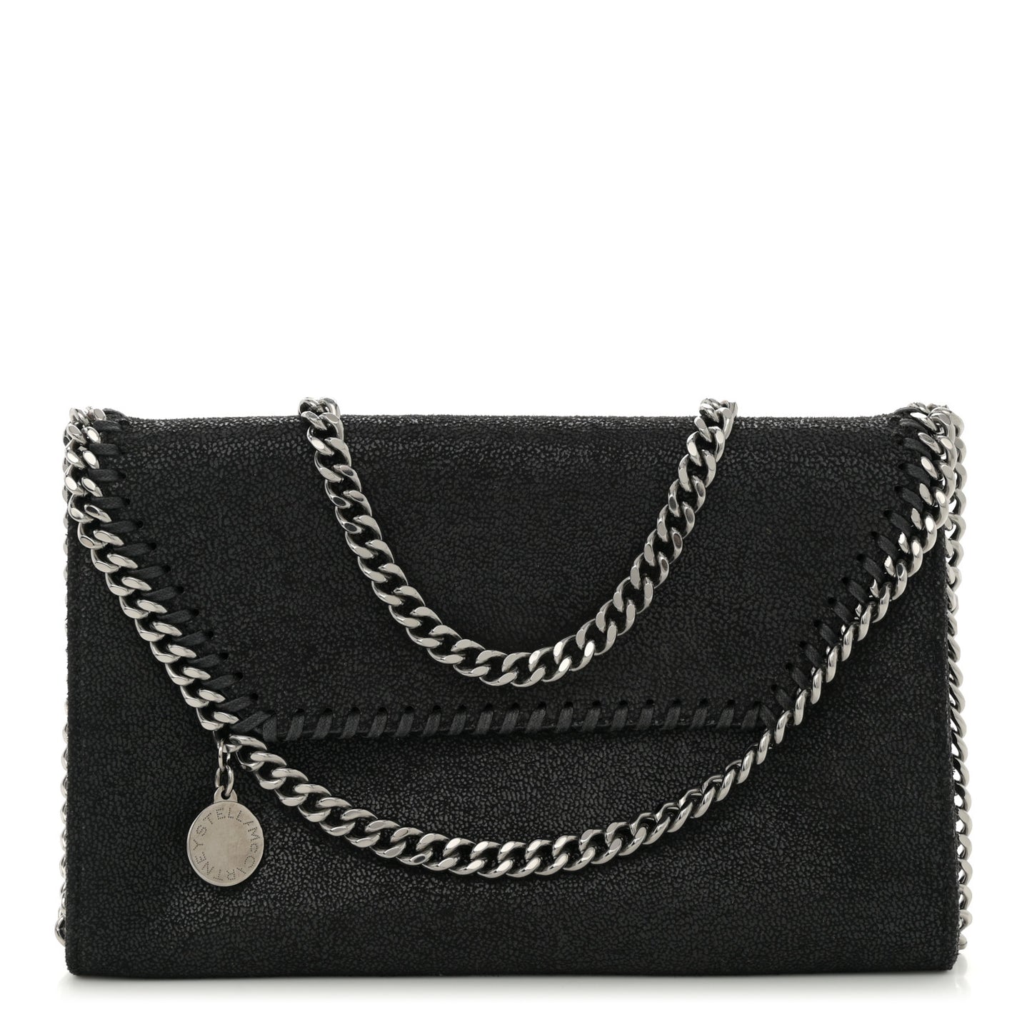Shaggy Deer Mini Falabella Crossbody Bag Black
