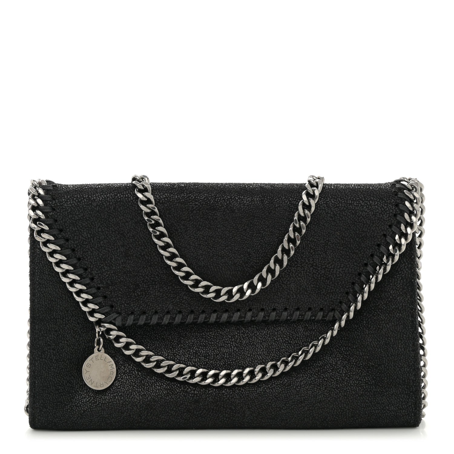 Stella McCartney Shaggy Deer Mini Falabella Crossbody Bag Black 1 of 9
