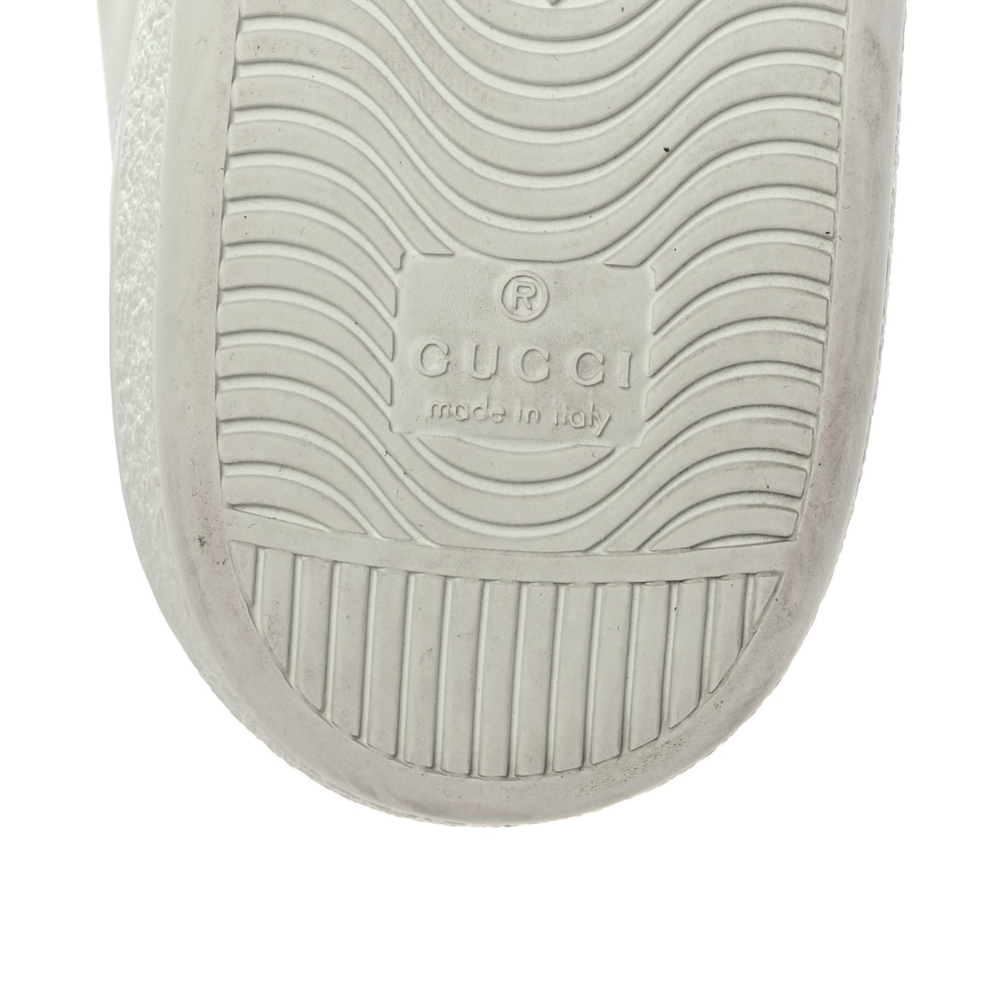 Calfskin Ayers Bee Embroidered Ace Sneakers 37.5 White Green