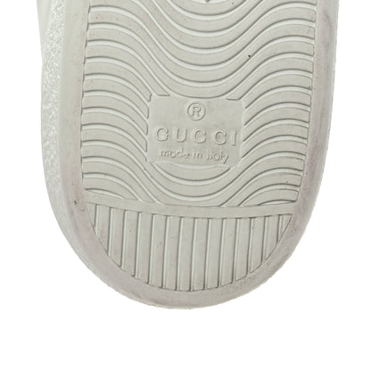Gucci Calfskin Ayers Bee Embroidered Ace Sneakers 37.5 White Green 8 of 8
