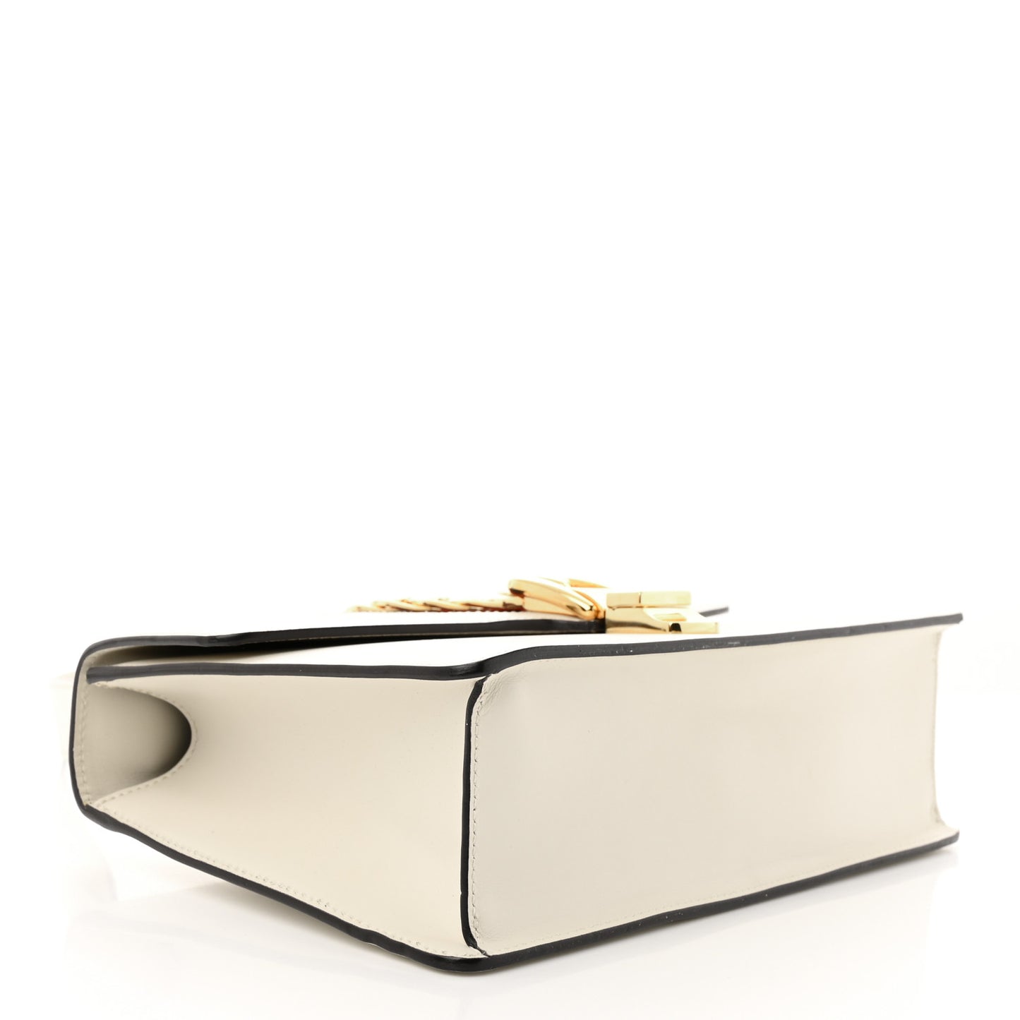 Calfskin Small Sylvie Shoulder Bag Off White