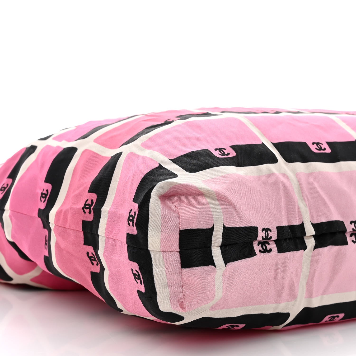 Chanel Caviar Fabric Quilted Foldable Tote With Chain Pink Multicolor 17 of 18