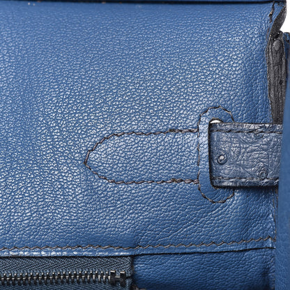 Hermes Ostrich Birkin 30 Bleu Roi 14 of 30