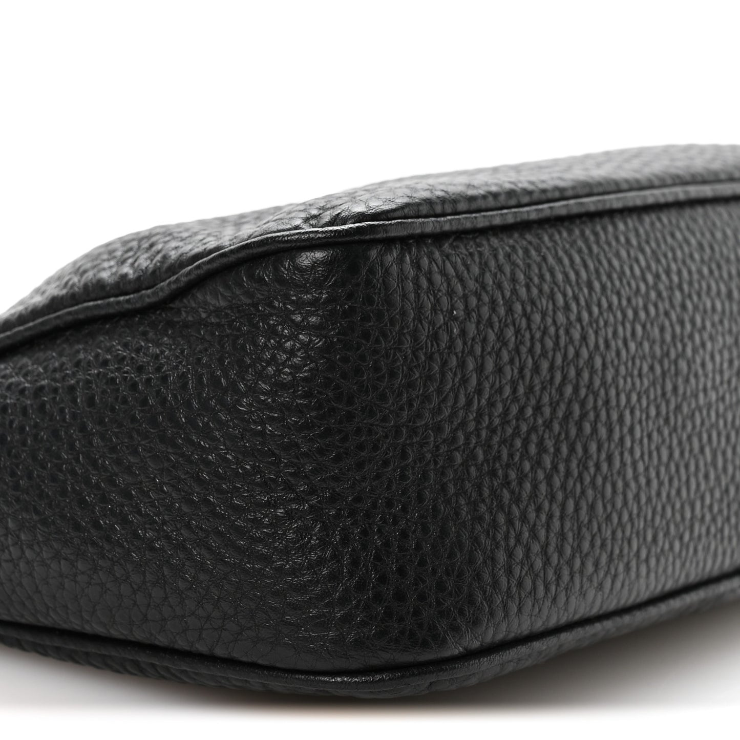 Vitello Daino Pochette Bag Black