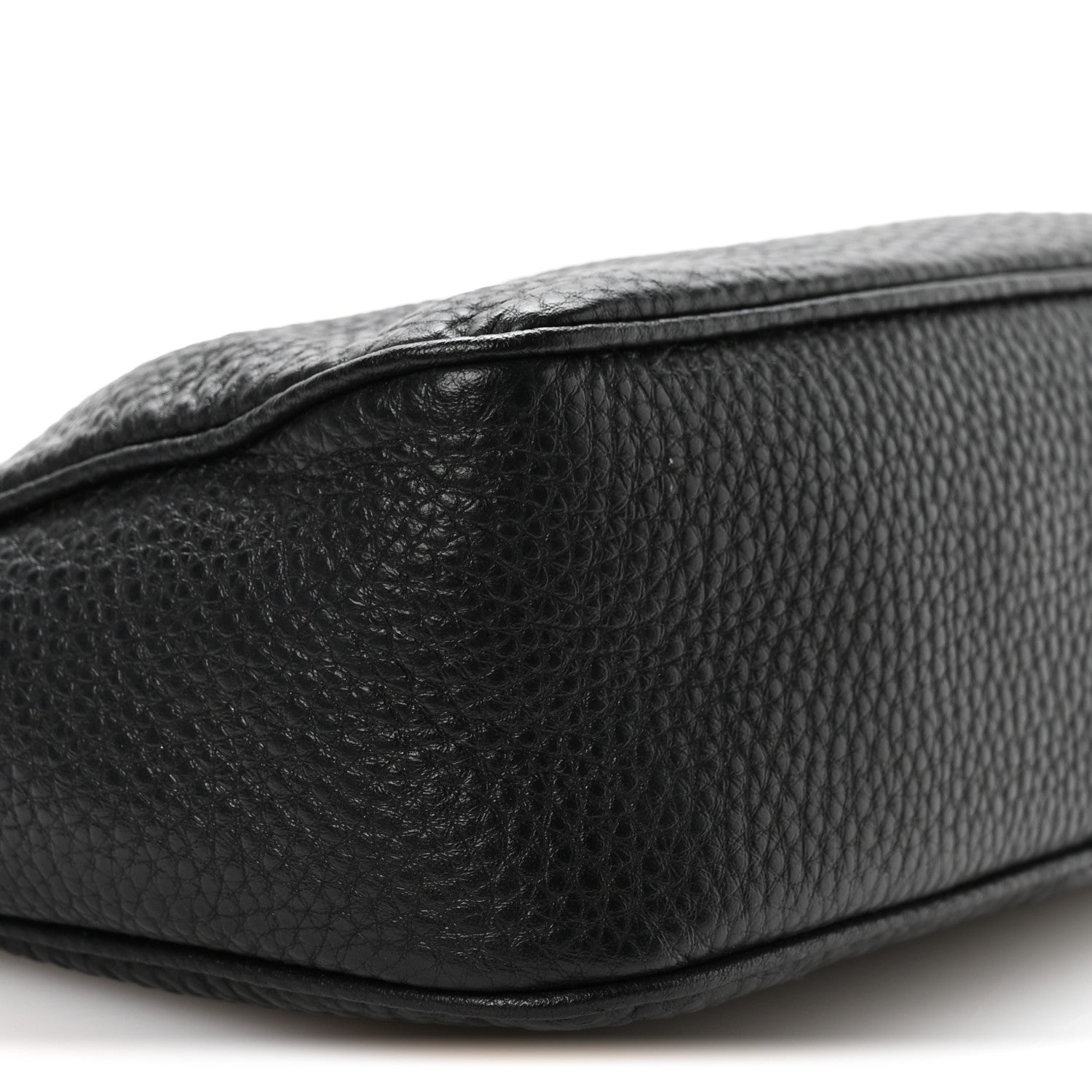 Prada Vitello Daino Pochette Bag Black 10 of 12