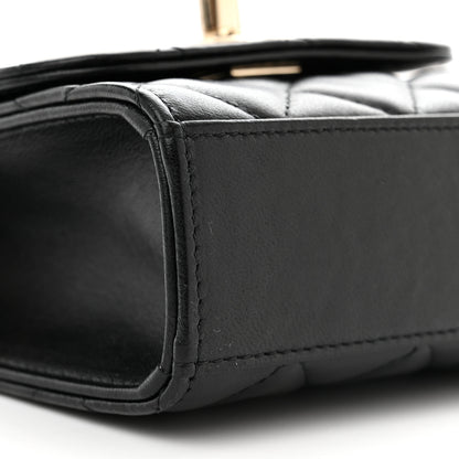 Chanel Lambskin Quilted Mini Trendy CC Clutch With Chain Black 8 of 11