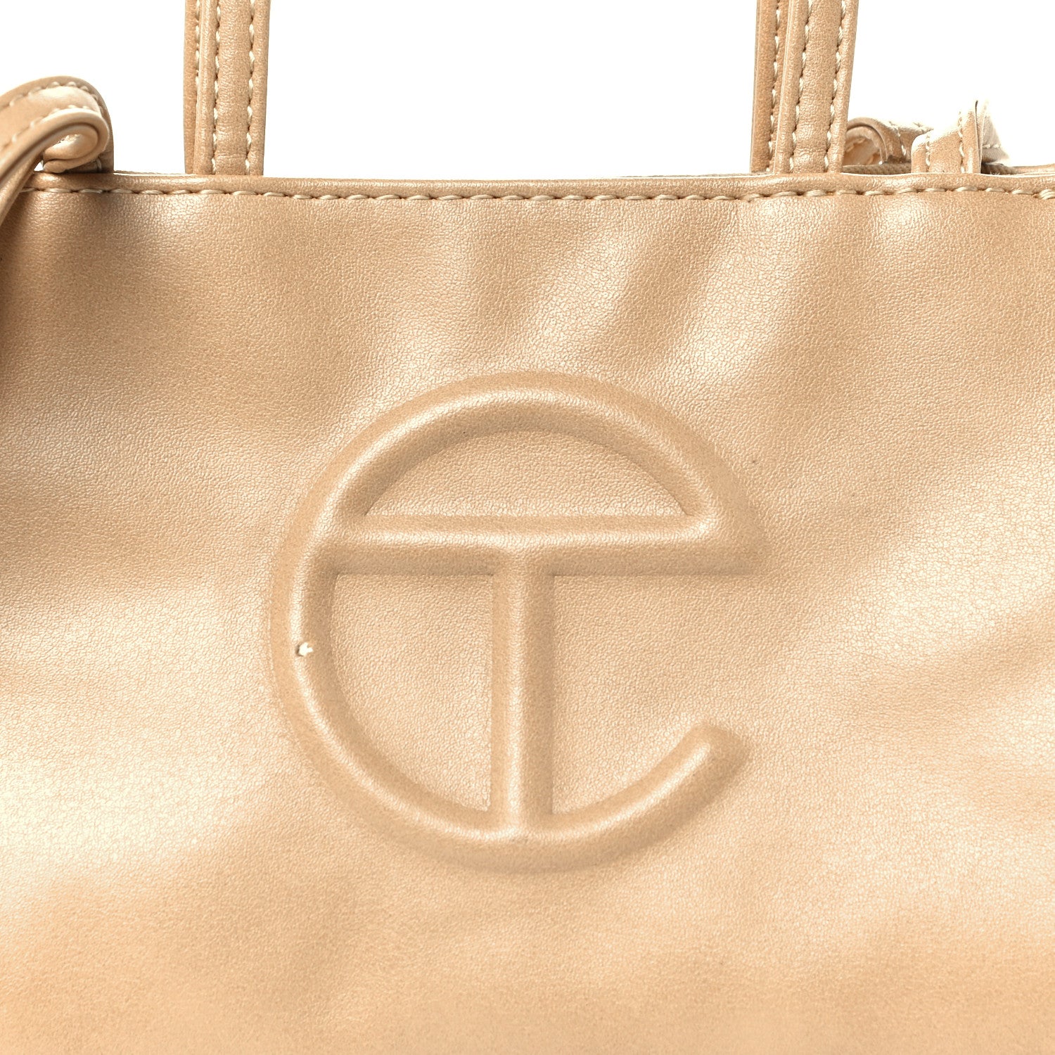 Telfar Vegan Leather Small Shopping Bag Cream 11 of 11
