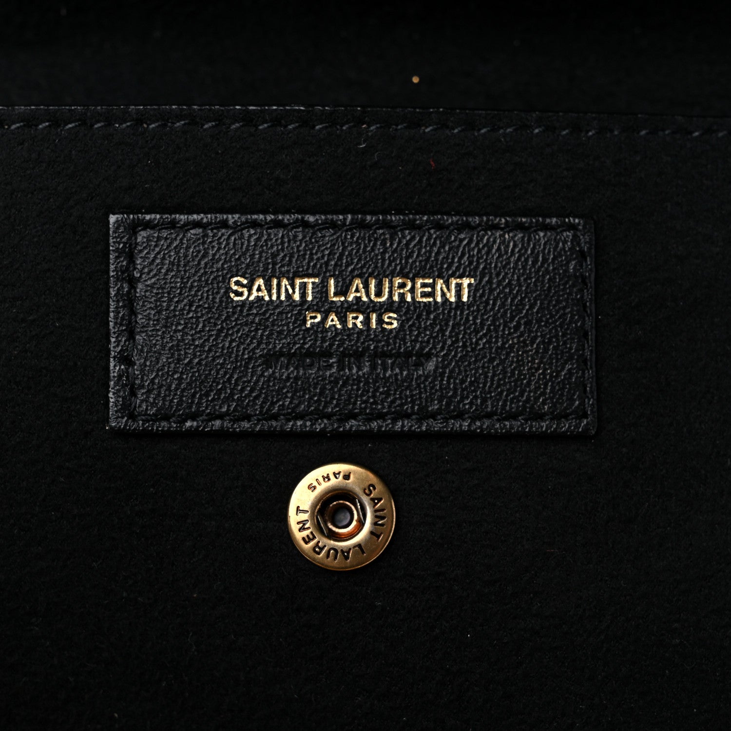 Saint Laurent Lambskin Teddy Drawstring Bag Gold 7 of 11