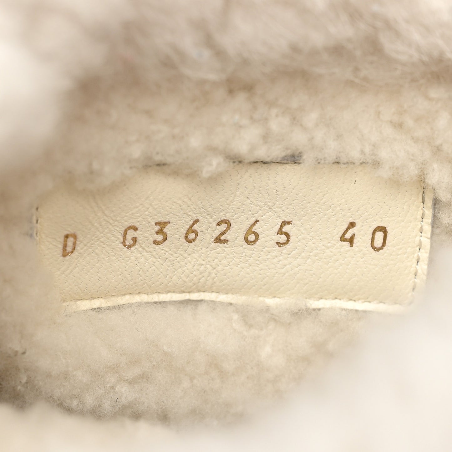 Lambskin Shearling Short Boots 40 Black