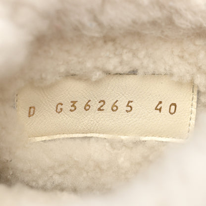 Chanel Lambskin Shearling Short Boots 40 Black 9 of 11