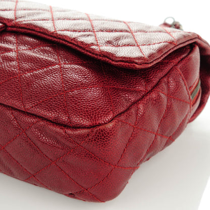 Chanel Iridescent Caviar Quilted Large Chic Flap Red 9 of 10