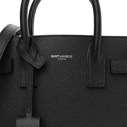 Saint Laurent Grained Calfskin Nano Sac De Jour Black 7 of 13
