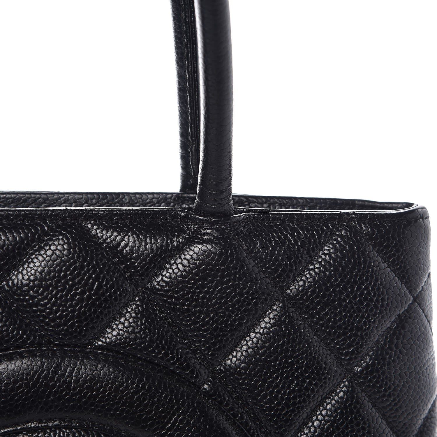 Chanel Caviar Quilted Medallion Tote Black 8 of 9