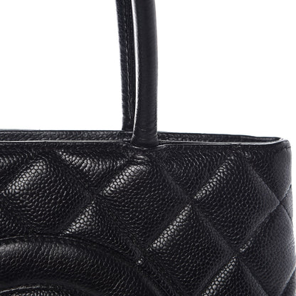 Chanel Caviar Quilted Medallion Tote Black 8 of 9