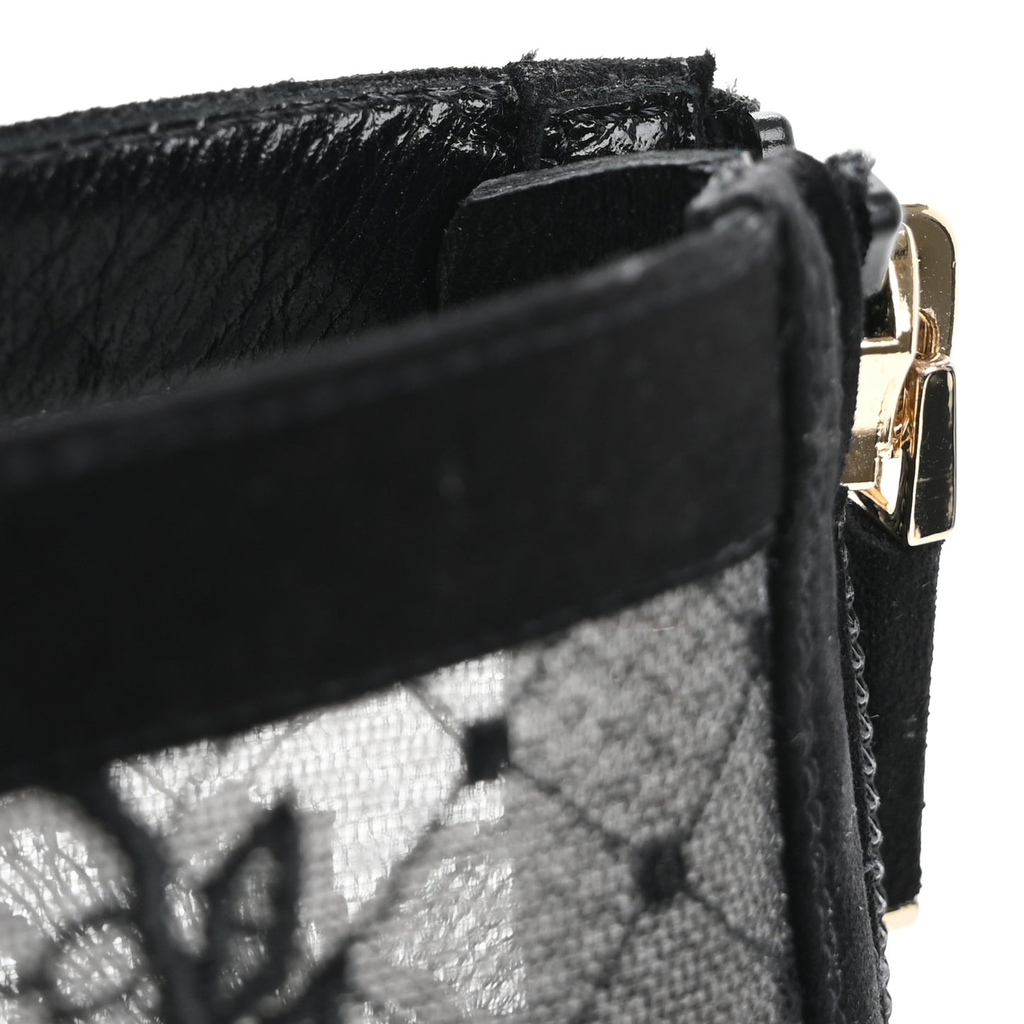 Suede Transparent Mesh Embroidered Roses Naughtily-D Heeled Lace Up Ankle Boots 40.5 Black