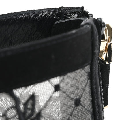 Christian Dior Suede Transparent Mesh Embroidered Roses Naughtily-D Heeled Lace Up Ankle Boots 40.5 Black 11 of 13