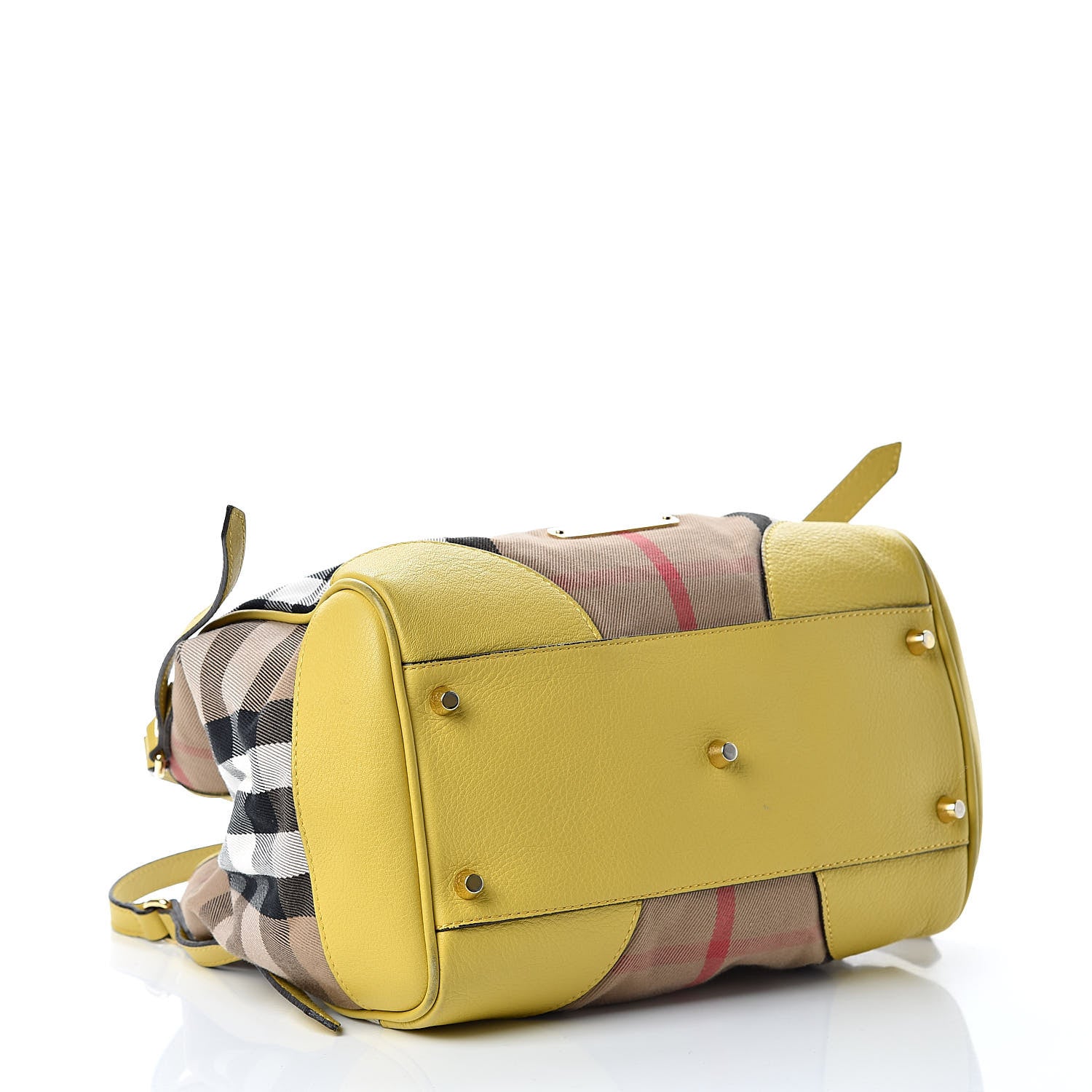 Burberry House Check Small Canterbury Tote Yellow 4 of 18